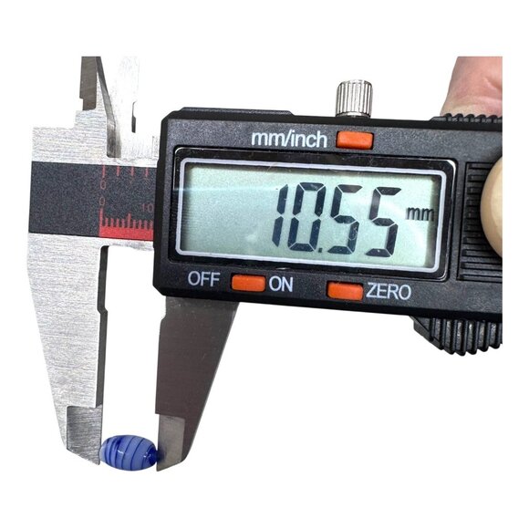 Big Lot of Handcrafted Lampwork Glass Beads Unique Striped Artisan Jewelry Craft - Picture 6 of 7